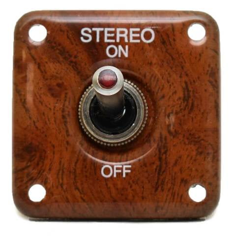 Carling Boat Toggle Switch Panel | Stereo 2 x 2 Inch 12 Volt
