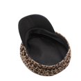 thumbnail image 4 of Boina de mujer con picos, sombrero plano de hiedra de invierno, boina de leopardo, 4 of 4
