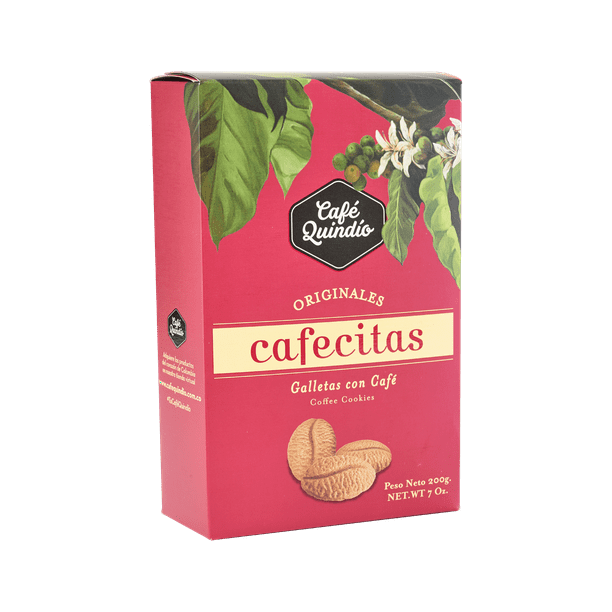 Cafe Quindio Coffee Cookies Cafecitas 200g / 7 oz, Unique Biscuit in