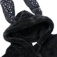 thumbnail image 6 of KAUOD Boys Girls Fleece Snowsuits Jumpsuits Cute Bunny Ear Hooded Bodysuit Zip up Fuzzy Plush Padded Warm Romper Outfits, 6 of 9