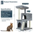 2 set Cat Tree with Toy, Cat Tower condo for Indoor Cats, Cat House