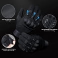 thumbnail image 4 of Guantes de motocicleta para hombres y mujeres - Guantes tácticos de nudillos duros con pantalla táctil - Guantes Airsoft transpirables y antideslizantes (XL) ShuxiuWang  9024715123558, 4 of 5