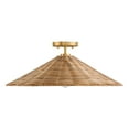 thumbnail image 2 of 1-Light Ceiling Light in Natural Brass, 2 of 4