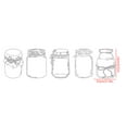 thumbnail image 2 of Amzcrzy Transparent Sticker Transparent Sticker Package Bottle Dried Flower Hand Account Sticker Transparent Bookmark Glass Bottle Sticker Decoration Home Decor Room Decor Home and Kitchen, 2 of 2
