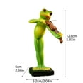 thumbnail image 2 of Resins Musician Statue Cartoon Animal Figurine Sculpture Multifunctional Decoration Resin Ornament Figurine for Home Office Desktop Decors and Artistic Ornament(B), 2 of 6