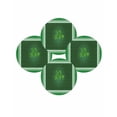 thumbnail image 7 of 15 Inch Round Placemats Set of 4, St. Patrick's Day Non Slip Heat Insulation PP Table Mats, Green Shamrock Wooden Spring Washable Place Mats for Kitchen Dining Party Table Decor, 7 of 7