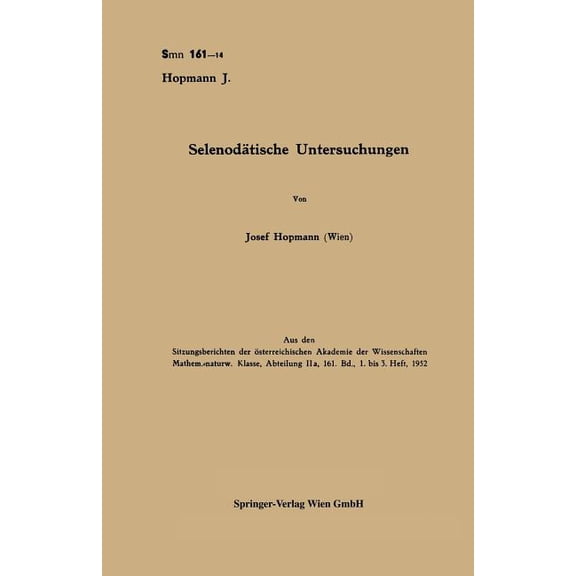 SelenodÃ¤tische Untersuchungen, (Paperback)