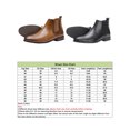thumbnail image 2 of UKAP Men Dress Boots Side Zip Ankle Booties Business Chelsea Boot Work Leather Shoes Casual Khaki 5.5, 2 of 9