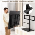 thumbnail image 3 of Hemudu Universal Swivel TV Stand, 11.16 lb, Heavy Duty Tempered Glass Base, 3 of 8