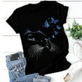 thumbnail image 3 of Fridja T-Shirt Décontracté à Manches Courtes Imprimé Abstrait pour Femmes, 3 of 5