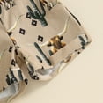 thumbnail image 6 of Kids Toddler Baby Boy Girl Farm Outfit Cowboy Cow Print Overalls Sleeveless Suspender Shorts Jumpsuit Romper Western Clothes, 6 of 7