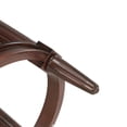 thumbnail image 5 of Duhome Solid Wood Swivel Barstool with High Backrest,Wrap-Around Footrest,Dark Walnut, 5 of 6