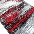 thumbnail image 4 of Flash Furniture Rylan Rectangular Contemporary Grey, Red Area Rug, 2' x 7', 4 of 6