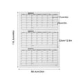 thumbnail image 2 of Acrylic Calendar Whiteboard Calendar Quarterly Planner Dry Erase Board 3 Month for Wall, 2 of 12