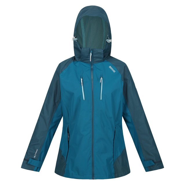 Regatta - Chaqueta Impermeable Calderdale IV para Mujer (Gulfstream, Lago Reflectante)