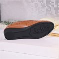 thumbnail image 6 of Women's Wedge Cut-Out Flats Breathable Soft Sole Slip-On Casual Summer Footwear Brown 42, 6 of 9