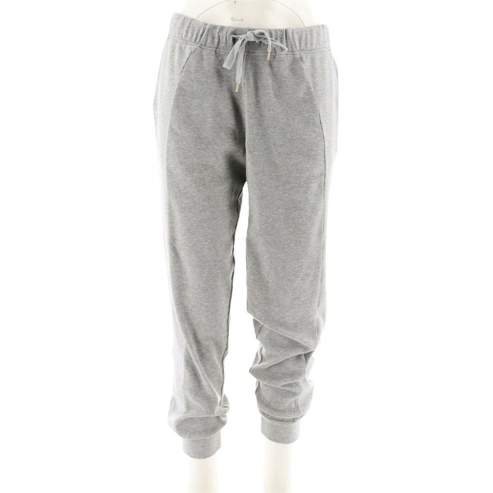 waffle knit jogger pants