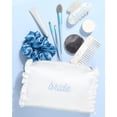 thumbnail image 2 of Bolsa de cosméticos xo, Fetti White Satin Bride para despedida de soltera, 2 of 7