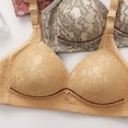 thumbnail image 5 of Summer Akafmk Plus Size Womens Bras,Push Up Bras for Women,Gathering Lace Bra Without Steel Ring Large Size Thin Breathable Side Folding Adjustable Top Support Underwear Beige XXL, 5 of 5