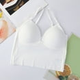 thumbnail image 7 of EHQJNJ Underwire Bras for Women Front Closure Tank with Built in Bra Womens Tank Tops Adjustable Strap Stretch Cotton Camisole with Built in Padded Shelf Bra Red Bralette for Women Plus Size, 7 of 7