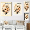 thumbnail image 4 of Designart "Tranquil Peony Blossoms V" Peony Floater Framed Wall Art Prints, 4 of 5