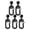 Black 5PCS, variant on Pack of 12 Clear Shower Curtain Hooks Transparent Mesh Curtain Hooks Rings for Home Rod Bathing Curtains Home Hotel Supplies
