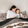 thumbnail image 5 of Castle Fairy Bohemian Aztec Twin Comforter Sets for Teens,Western Cow Print Bedding Set, 5 of 8