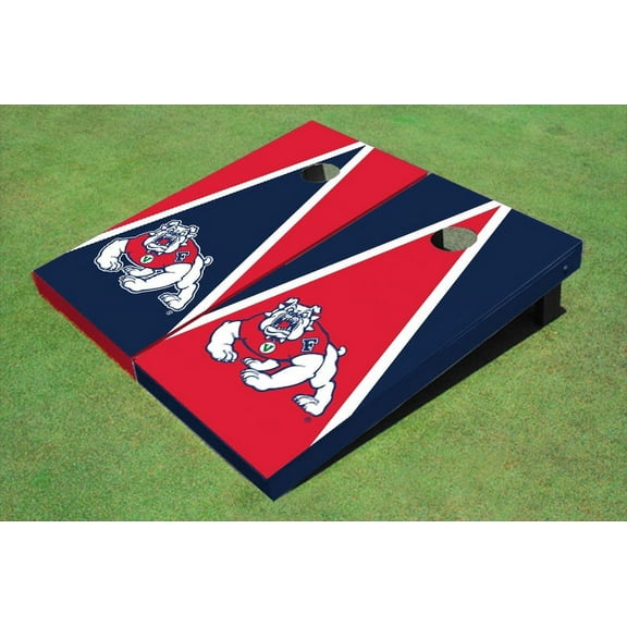 Fresno State Bulldog Alternating Triangle Cornhole Boards
