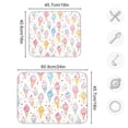 thumbnail image 4 of Yayeee Dish Drying Mat for Kitchen Counter 16"x18" Microfiber Absorbent Pad, Colorful Ice Cream Pattern, 4 of 7