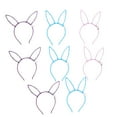 thumbnail image 1 of KAKOWELY 8 diademas luminosas con orejas de conejo, adorables y coloridas, para el pelo, tocados, regalos de fiesta para niños, colores y estilos aleatorios., 1 of 5