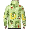 thumbnail image 7 of Wukai Cute Dinosaurs Cartoon Print Men Hoodies Fleece Sweatshirts Long Sleeve Sweaters Pullover Fall Outfits Winter Clothes-3X-Large, 7 of 7