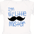 thumbnail image 4 of Inktastic I'm the Little Mister with Mustache Boys Long Sleeve Baby Bodysuit, 4 of 5