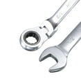 thumbnail image 3 of Unique Bargains 1/2" Flex-Head Ratcheting Combination Wrench SAE 72 Teeth 12 Point Ratchet Box Ended Spanner Tools, Cr-V, 3 of 5