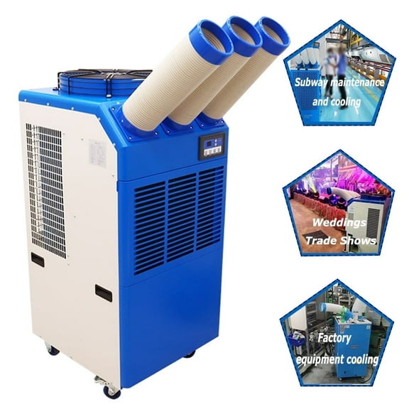 TECHTONGDA Industrial Air Conditioner Portable Air Cooler for Workshop 220V Three Column