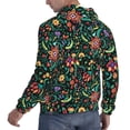 thumbnail image 6 of Pofeuu Mexican Flower 1 Print Mens Casual Hooded Collar Drawstring Hoodies Pullover Sweatshirts Casual Long Sleeve Shirts-4X-Large, 6 of 7