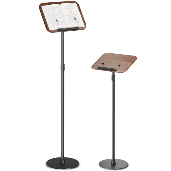 Viozon Support de Livre au Sol, Support de Lecture Réglable en Hauteur, Support de Livre Multi-Usage/support pour Ordinateur Portable/support de Partitions de Musique, Inclinaison de 180°, Bureau Robuste