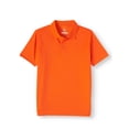 thumbnail image 3 of Wonder Nation Boys School Uniform Short Sleeve Performance Polo Shirt, 2-Pack Value Bundle, Sizes 4-18 & Husky, 3 of 4
