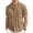 Q7-Brown, variant on Button Down Shirt for Men Short Sleeve Linen Shirts Cuban Collar Textured Wrinkle Free Tops Casual Lightweight Breathable Summer Beach Clothes,Purple L