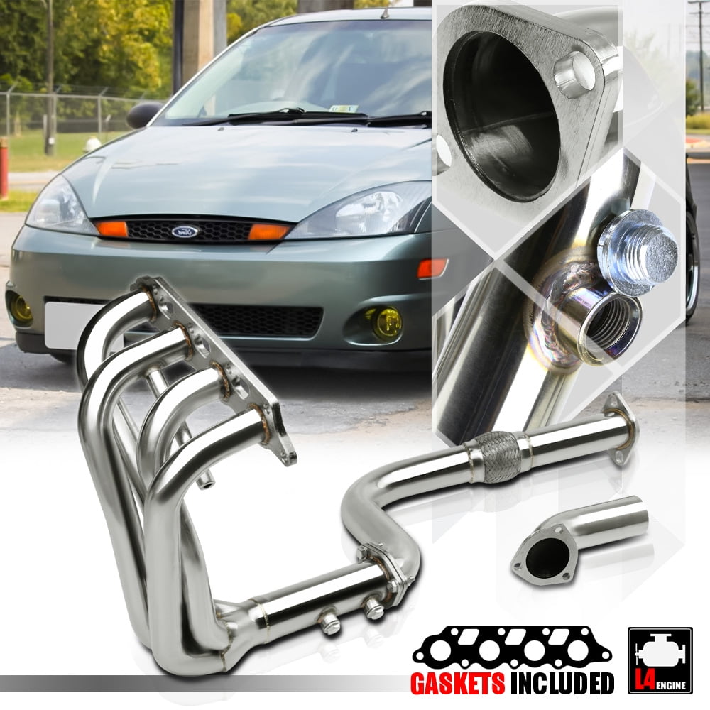 Stainless Steel Exhaust Header Manifold For 00 04 Ford Focus 2 0 121 I4 Zetec 01 02 03 Walmart Com