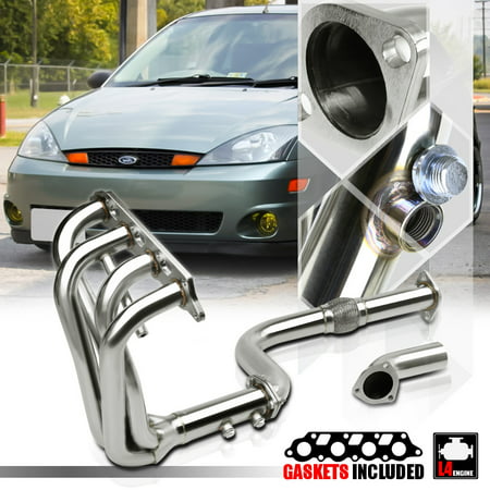 Stainless Steel Exhaust Header Manifold for 00-04 Ford Focus 2.0 121 I4 Zetec 01 02