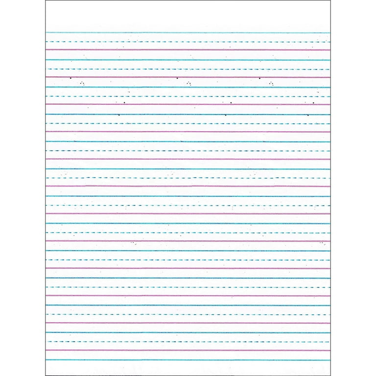 Zaner-Bloser Dotted Midline Newsprint Paper - Letter - 500 Sheets - 0.50 Zaner-Bloser Dotted Midline Newsprint Paper - Letter - 500 Sheets - 0.50