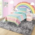 thumbnail image 7 of LOCHAS Soft Area Rugs Tie-dyed Print Shaggy Fluffy Carpets for Living Room Bedroom Nursery Kids Play Mat 4'x6', Gray, 7 of 7