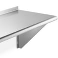 thumbnail image 3 of GRIDMANN 14" x 72" NSF Stainless Steel Kitchen Wall Mount Shelf w/ Backsplash, 3 of 7