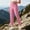 A05-Pink, variant on Zysthvn High Waist Womens Fall Pants Winter Straight Leg Casual Outdoor Pants for Women with Pockets Elastic Waist Solid Trousers