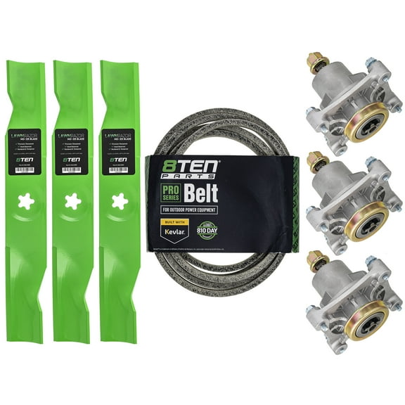 8TEN Deck Rebuild Kit for Husqvarna AYP 48 inch Z4822 Z4824 Blade Spindle Belt MK1005137