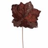 Club Pack of 12 Truffle Brown Sparkle Amaryllis Autumn Flower Picks 16"