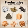 thumbnail image 2 of Puzzle Toy Syhood Brain Teaser, 14 unidades, para adultos, educativo, 2 of 6