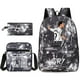 thumbnail image 1 of Football Star C Ronaldo Cr7 Printed Backpack Around The Student Three-piece Backpack., 1 of 3