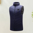 thumbnail image 4 of Chaqueta con calefacción eléctrica de 9 zonas chaleco recargable de invierno ropa deportiva cómoda para exteriores, 4 of 7