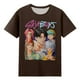 thumbnail image 1 of Moonsky Camisetas pop Hunt-ers de manga corta, jersey con estampado HUNTR/X, camisetas de verano, camisetas casuales holgadas para niñas, ropa gráfica Marrón 140, 1 of 3